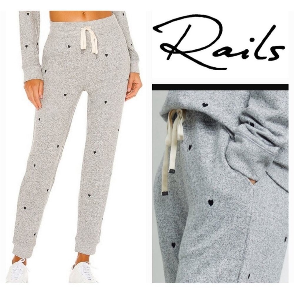 Rails Oakland heart print joggers m